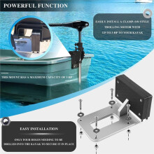 Soporte Universal para Motor de Arrastre para Kayaks - Soporte para Motor, Ajuste Universal Solo para Motores Eléctricos de Arrastre