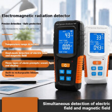 Tester di Campo Elettromagnetico Letture Elettriche Accurate con Funzione di Blocco Dati per Casa Ufficio Nero