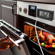 Digital Oven Thermometer with Probe -58F to 572F,High Low Temperature Alarm, LCD Display, Celsius/Fahrenheit