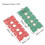 4 Pack M.2 SSD Extender Adapter, 2230/2242/2260/2280 NGFF NVME Extension Bracket PCB Board for Computer Case, Red Green 6
