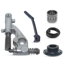 Zuverlässiges Druckleitungsset für Kettensägen, kompatibel mit Husqvarna 455, 455E, 460 und 461, inklusive Pumpengetriebe, Ölleitung und Lager