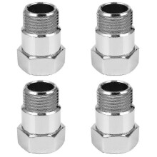 Robuster Sauerstoffsensoradapter, 4er-Pack, M18x1,5, Direktmontage, rostfreier Auspuffrohranschluss