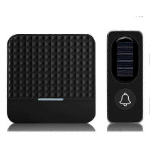 Kabellose Solar-Türklingel, IP65 wasserdicht bis 300 m, US-Stecker