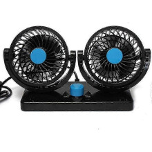 Doppelkopflüfter, 360-Drehung, verstellbar, für Autos, leise, 2 Geschwindigkeitsstufen, 12 V, für Armaturenbrett, elektrisch, für Klimaanlagen