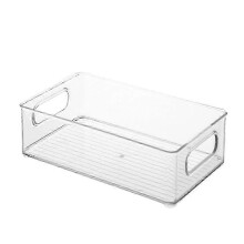 Aufbewahrungsbox aus transparentem Kunststoff, Frischhaltebox für den Kühlschrank, 2er-Pack