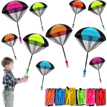 Kompaktes Fallschirmspielzeug, 10-teiliges Set, ungiftig, umweltfreundlich und einfach zu bedienen