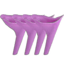 Urinal für Frauen, 4-teiliges Set, faltbar und leicht wieder in Form zu bringen