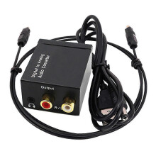 Digitaler Audiodecoder, 3,5-mm-Klinkenbuchse, Koaxialkabel, Glasfaser, Digital-Analog-Wandler, SPDIF-Digital