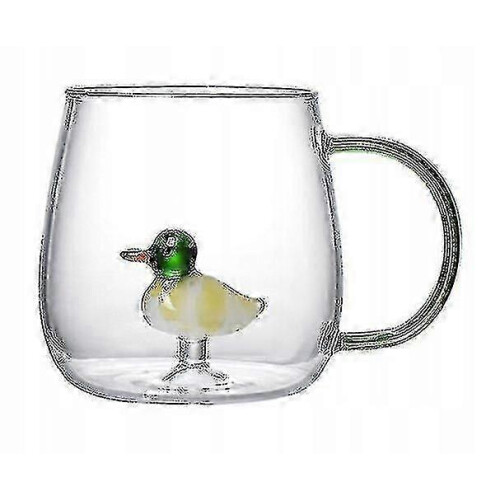 Transparenter Glaskaffeebecher, 400 ml, Mehrzweck-Lebensmittelglas