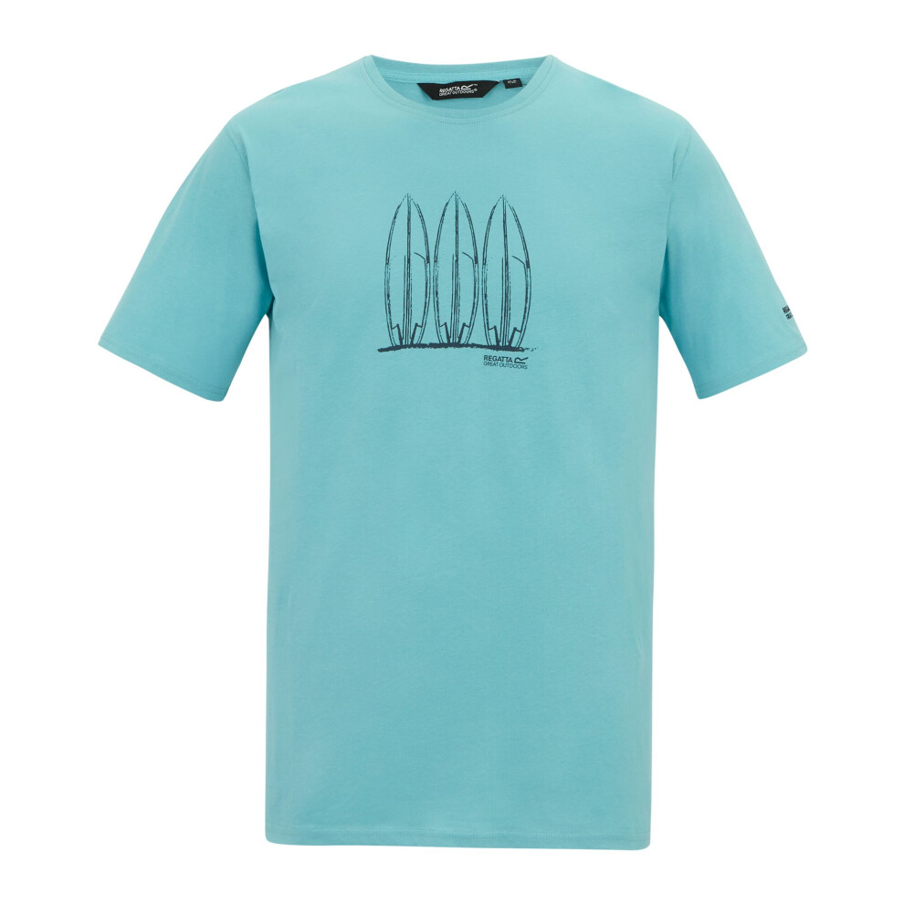 Regatta (Xl, Nordic Blue) Mens Cline Ix Surfboard T-Shirt