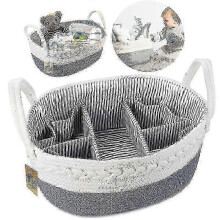 Windelbox, Aufbewahrungskorb für Babywindeln, Windelkorb, Aufbewahrungsbox für Babyartikel, Babypflegebox, Geschenksets für Mütter