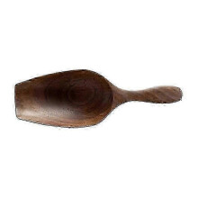 Kaffeelöffel aus Holz, Kaffeelöffel aus massivem Walnussholz, handgefertigter Kaffeebohnenlöffel, Teemesslöffel, komplettes Holzutensil