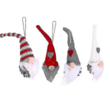 Kompakte Weihnachtshänger, 4-teiliges Set, Filz-Kiefernzapfen