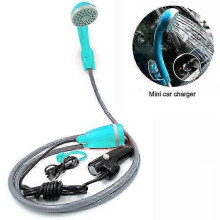 Robuste Campingdusche mit Tauchpumpe, 2200-mAh-Akku, hohem Wasserdruck und langer Akkulaufzeit