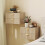 Homcom HOMCOM 2pcs Modern Floating Nightstands,  2 Drawers Bedside Tables, Oak 1