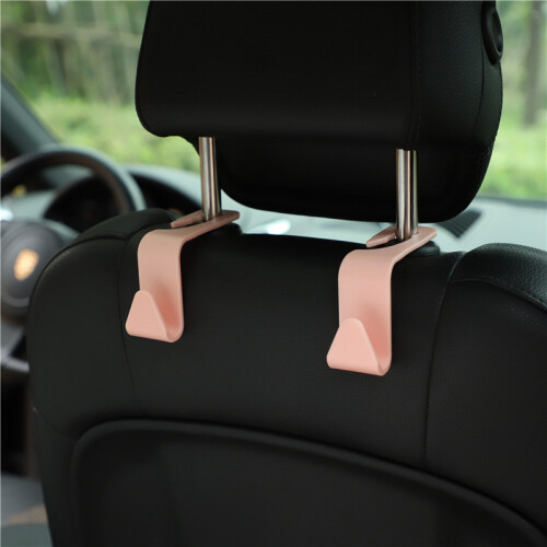 (White)Functional Car Headrest Hook Convenient Versatile Interior Hanger Accessory Tool 2