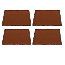 Silikon-Dörrmatte, lebensmittelecht und hitzebeständig, 4-teiliges Set, Backmatte für Obst und Gemüse