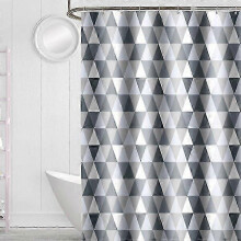 Zuverlässiger Duschvorhang aus Polyester, waschbar, 200 x 220 cm, Badezimmervorhang