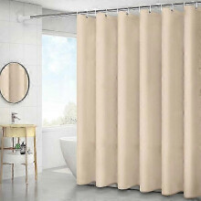 Duschvorhang, 12 rostfreie Haken, 180 x 180 cm, wasserdichter Badezimmervorhang
