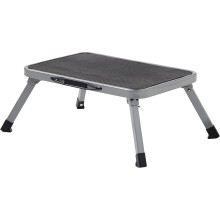 MasterWorks Folding Step Stool Heavy Duty Anti-slip Metal One Step Footstool