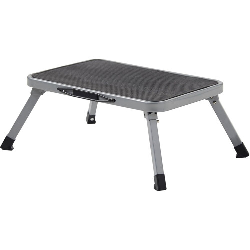 MasterWorks Folding Step Stool Heavy Duty Anti-slip Metal One Step Footstool