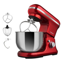 Stand Mixer 5L Food Mixer for Baking, 6 Speed with Dough Hook & Whisk - 1200W