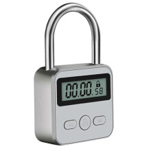 Elektronische Zeitschaltuhr mit 99-Stunden-Timer, LCD-Anzeige, USB-Ladeanschluss, Metallgehäuse