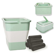 Robuster, faltbarer Auto-Mülleimer, 7 l, oben offen, wasserdicht, dicht, langlebig, multifunktional
