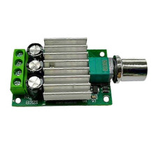 PWM-Gleichstrommotor-Drehzahlregler 12 V/24 V, 10 A, einstellbarer Drehzahlregler mit Dimmer und Steuerschalter für Lüfter