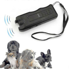 Kompaktes Ultraschall-Hundeabwehrgerät, tragbares Anti-Hundebellgerät, 3-in-1-Hundetrainingsgerät