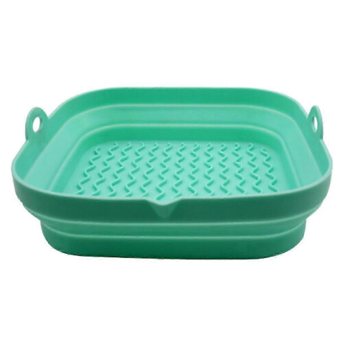 Strapazierfähige Silikon-Heißluftfritteusen-Einlage, wiederverwendbarer Silikon-Heißluftfritteusenkorb