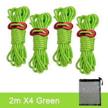 Robustes, 4 mm starkes, reflektierendes Paracord-Seil für Camping, Wandern, Survival und DIY-Projekte