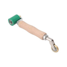 40-mm-Tapetenwalze, Nahtwalze aus Stahl, Holzgriff, Silikon-Nahtwalze, doppelt verwendbares Messingrad für PVC-Schweißen