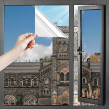 Fensterfolie – Glasfolie – 40 x 200 cm – tierfreundlich – selbstklebend – blendfrei – verdunkelnd – Sonnenschutz – UV-Schutz