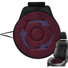 Ringkissen – Autokissen – Kompatibel mit Sitzkissen – Stuhlkissen – Polyester – 360 drehbar – rutschfest – rot