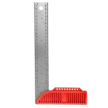 Robuster 30 cm langer rechtwinkliger Edelstahl-Lineal für die Holzbearbeitung