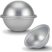 4-teiliges Set aus 10 cm großen, halbkugelförmigen Kuchenformen aus Aluminiumlegierung, ein Muss für Backbegeisterte, geeignet für Anfänger.