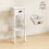Homcom Mesas Auxiliare Blanco 30 x 30 x 75 cm 6