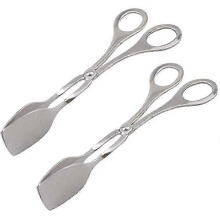 2-teilige Küchenzange: Grillzange, Gebäckzange, Servierzange, Mehrzweckzange, scherenförmige Zange