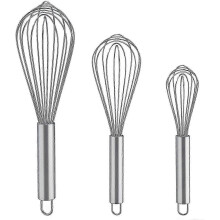 Handbesen aus Edelstahl, Rührbesen zum Mischen, Schlagen und Rühren – 3er-Pack