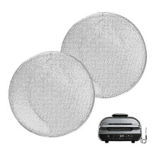 Zuverlässiger Spritzschutz aus Edelstahl für die Indoor-Grills FG550, BG500A und DG551, abnehmbarer Ölspritzschutz