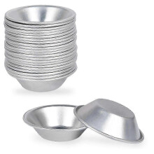 Stabile, wiederverwendbare Antihaft-Eierkuchenform aus Aluminium (25er-Pack), runder Boden für Eierkuchen