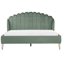 Bed Velvet AMBILLOU 180 x 200 cm (EU Super King) Green
