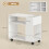 Homcom Mesa Auxiliar Móvil Blanco 70 x 36 x 60 cm 7