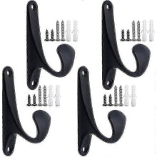 Robustes Set aus 4 Metall-Schraubhaken für Kleidung, Handtücher, Rucksäcke, Laternen