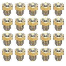 20 Stück M6x1 mm metrische, bündig geschraubte Schmiernippel mit Außengewinde für Werkzeugmaschinenzubehör und Schmierung