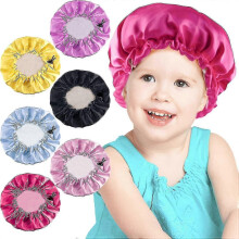 6-teiliges Set Kinderhauben, Kleinkind-Haarhauben, Satin-Schlafhauben, verstellbare Schlafmützen mit Kordelzug für Kinder und Kleinkinder