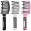 3er-Pack Haarbürste, belüftete, gebogene Bürste für Haarstyling 1