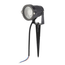 Wasserdichter, runder 6-W-RGB-LED-Untergrundstrahler mit Erdungsstecker für Gärten, 110-V-Flutlicht für Rasenflächen