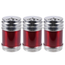 3-teiliges Gewürzstreuer-Set aus Edelstahl für gängige Marken von Pfeffer, Salz, Zucker und Gewürzpulver, Kochutensilien für Zuhause und
